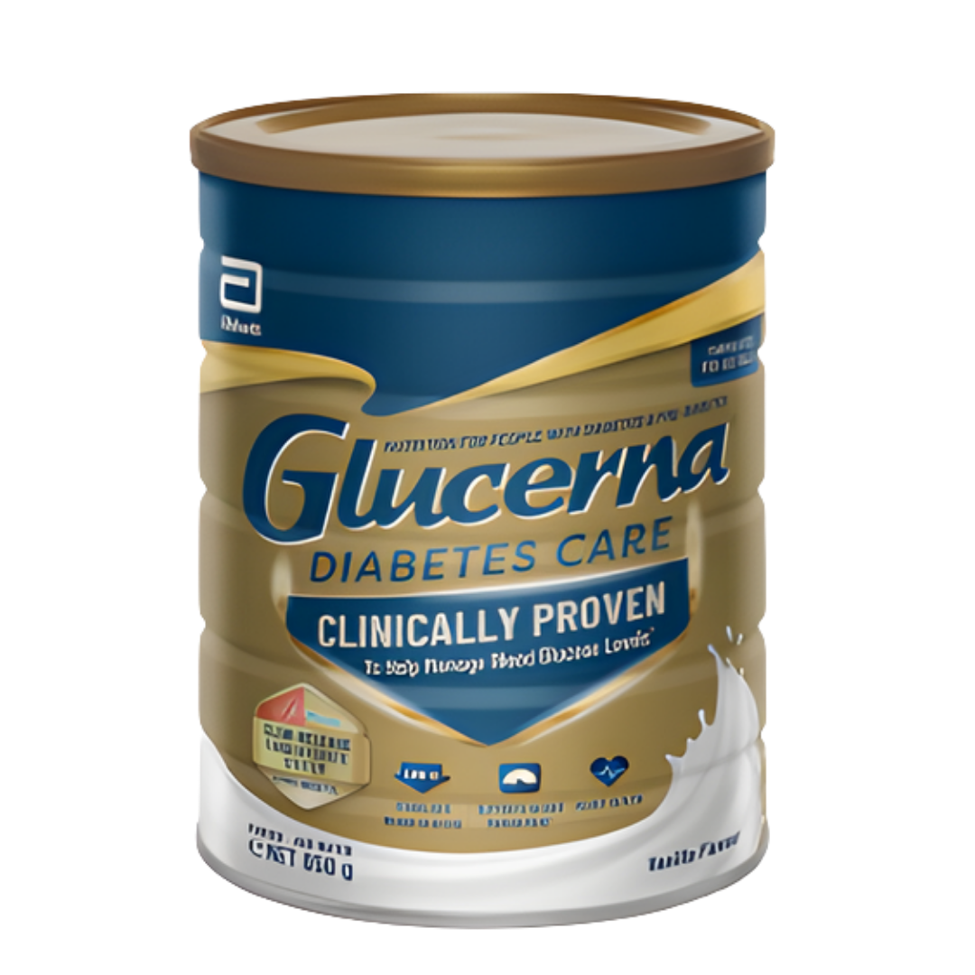 Glucerna Powder 850g chocolate and vanilla nutritional drink designed for diabetes management supporting stable blood sugar and balanced nutritions.
