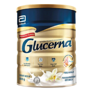Glucerna Vanilla Powder 800g can for diabetes-specific balanced nutrition with low GI and slow-release carbohydrates.