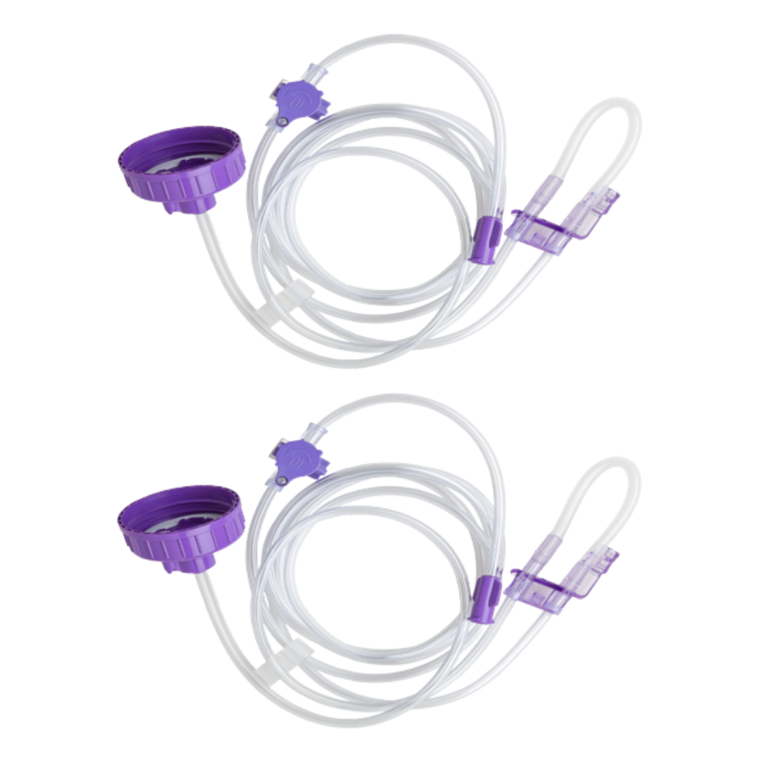 Gravity Giving Set standard enteral feeding tube set with adjustable clamp designed for controlled nutrition delivery in home and clinical care settings