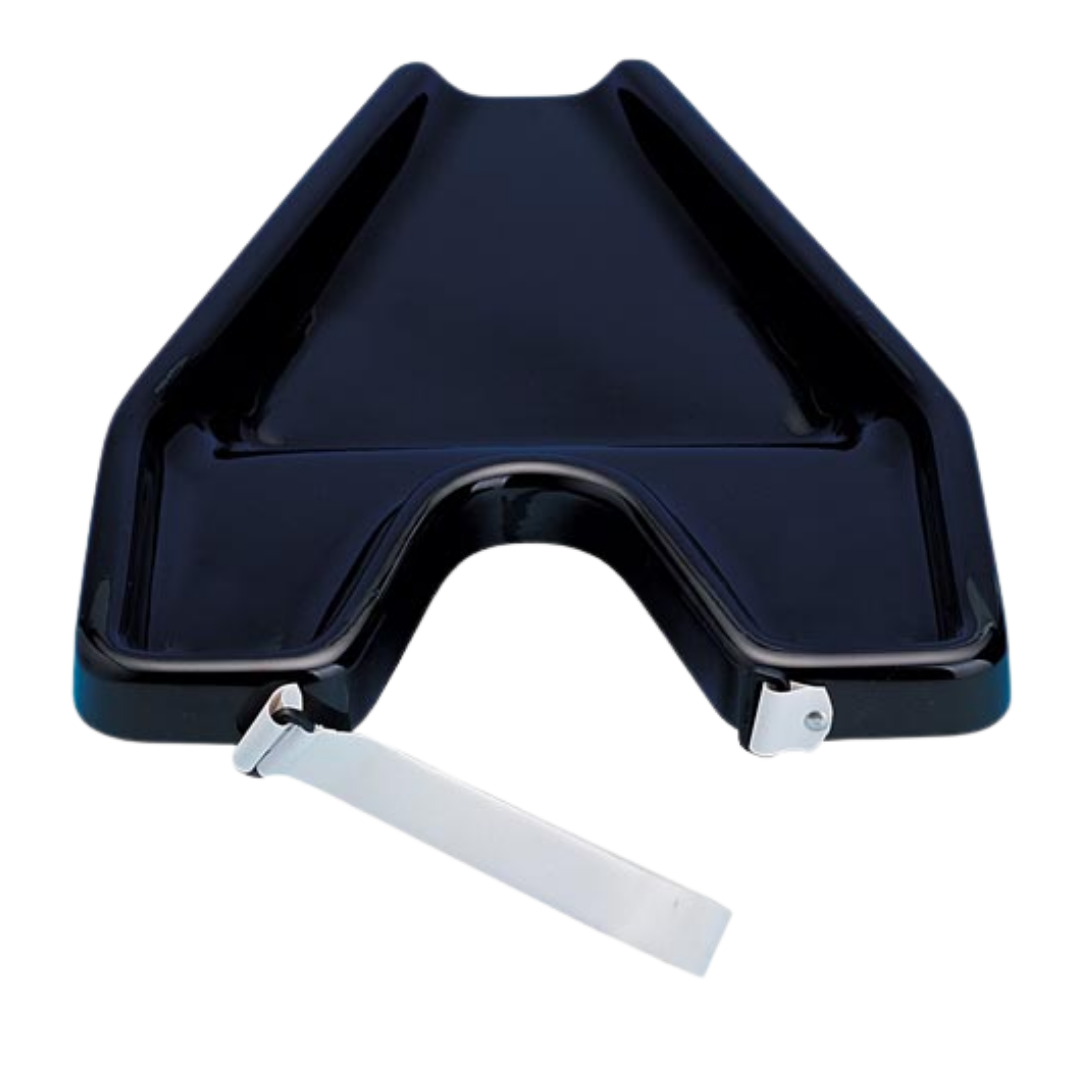 Hair Washing Tray for Sink with contoured neck rest, lightweight portable design, directs water flow neatly, ideal for assisted hair washing and home care.
