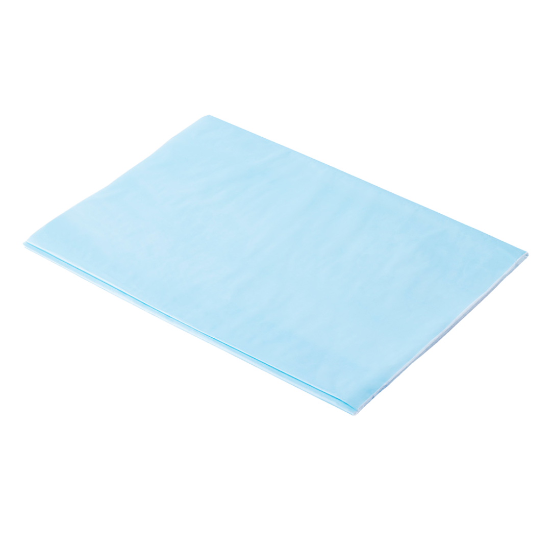 Halyard Half-Size Underpads 5-Ply 39.5 x 27.5cm with absorbent core and waterproof backing, designed for targeted fluid protection in clinical, aged care, and home settings.