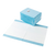 Halyard Underpads 8-Ply 39.5 x 55cm with soft top layer and waterproof backing, designed for high-absorbency protection in hospitals, aged care, and home environments.