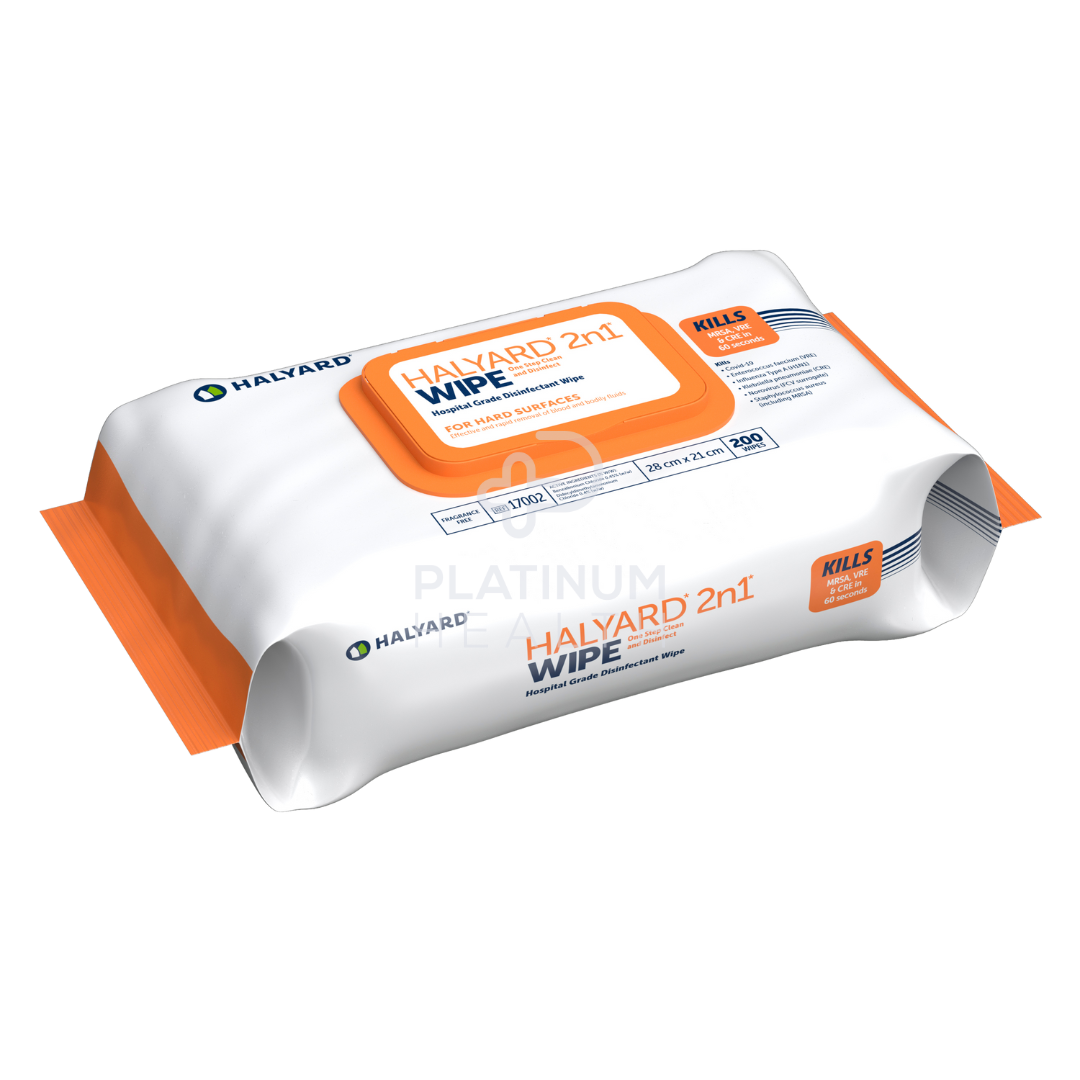 Halyard 2N1 Wipe Soft Pack 200 Wipes Personal