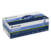 Halyard Aquasoft Nitrile Exam Gloves provide soft, latex-free protection with textured fingertips, available in sizes XS to XL for healthcare and daily care.