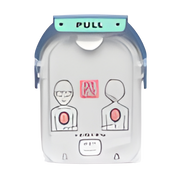 HeartStart HS1 First Aid SMART Defibrillator Pads – replacement electrode pads for Philips HS1 AED, available in adult and child variants, designed for quick application and reliable emergency response.