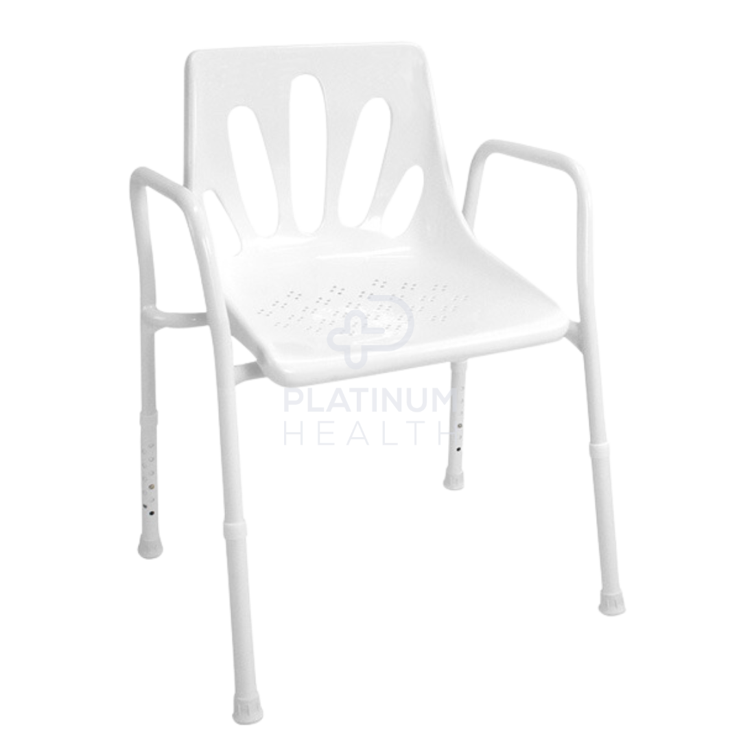 Hero Medical ShowerChair-ExtraWide-AluminiumRustFree