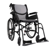 Hero Medical Comfy Lite self‑propelled wheelchair with lightweight rust‑free frame, padded seat, ergonomic design, and safe mobility support for independence.