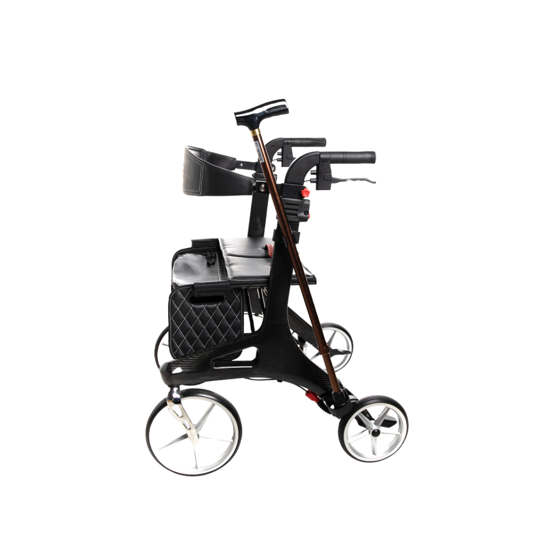 Hero Medical Outdoor Carbon Fibre Lite Walker available in medium and tall sizes, lightweight and durable.