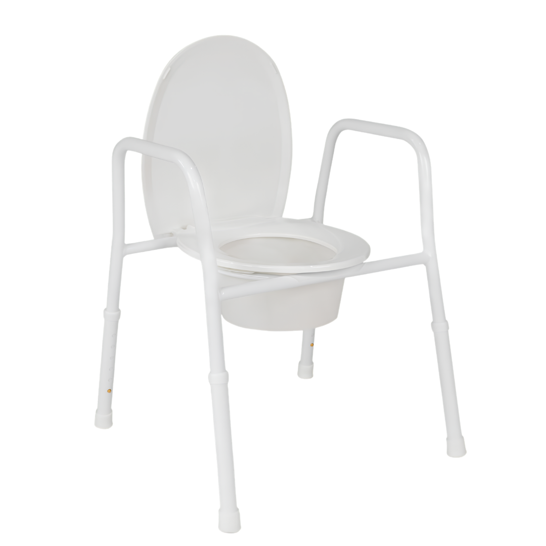 Hero Medical Over Toilet Aid in aluminium, rust-free design with supportive armrests for safe, stable bathroom assistance