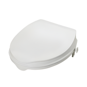 Hero Medical raised toilet seat available in 5cm and 10cm with or without lid, designed to improve bathroom safety and comfort for mobility support.