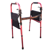 Hero Medical Side Quick Fold Walking Frame, lightweight aluminium mobility aid with side‑fold design, adjustable height legs, PVC handgrips, and 130kg safe working load.