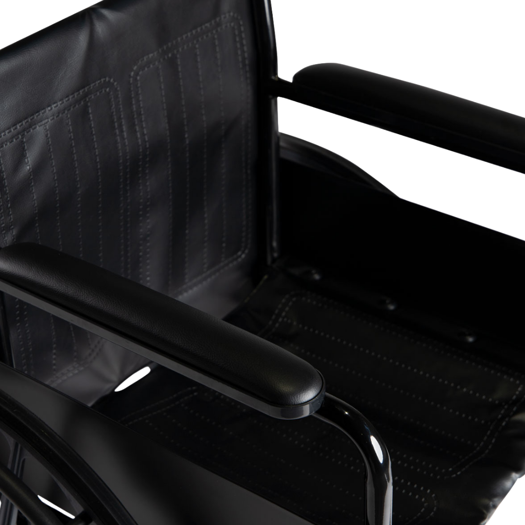 Affordable Hero Medical Super Budget Wheelchair available in self-propelled and transit variants, designed for reliable everyday mobility support.