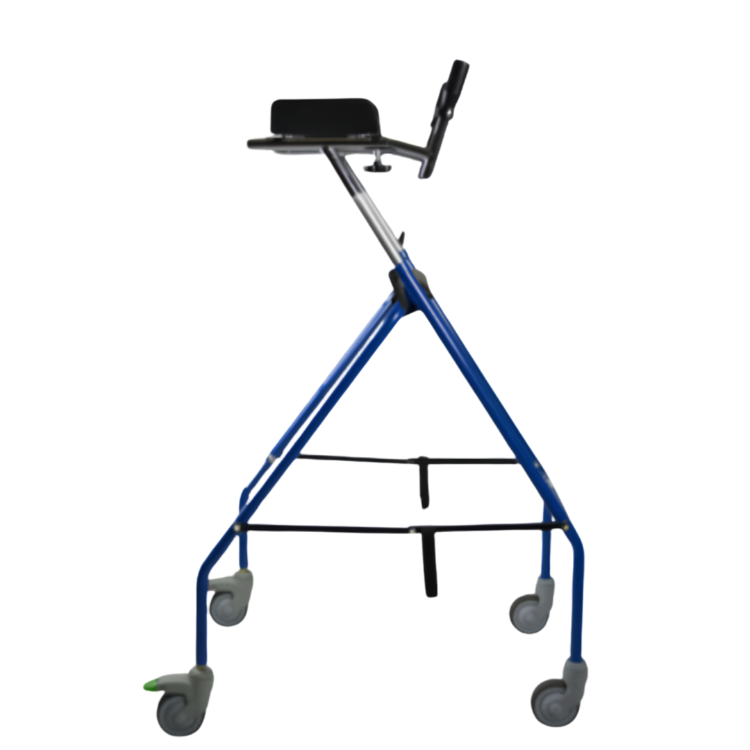Hero Medical Tutor Plus Forearm Walker with ergonomic forearm supports, lightweight rust‑free aluminium frame, adjustable height, designed for safe mobility and independence.