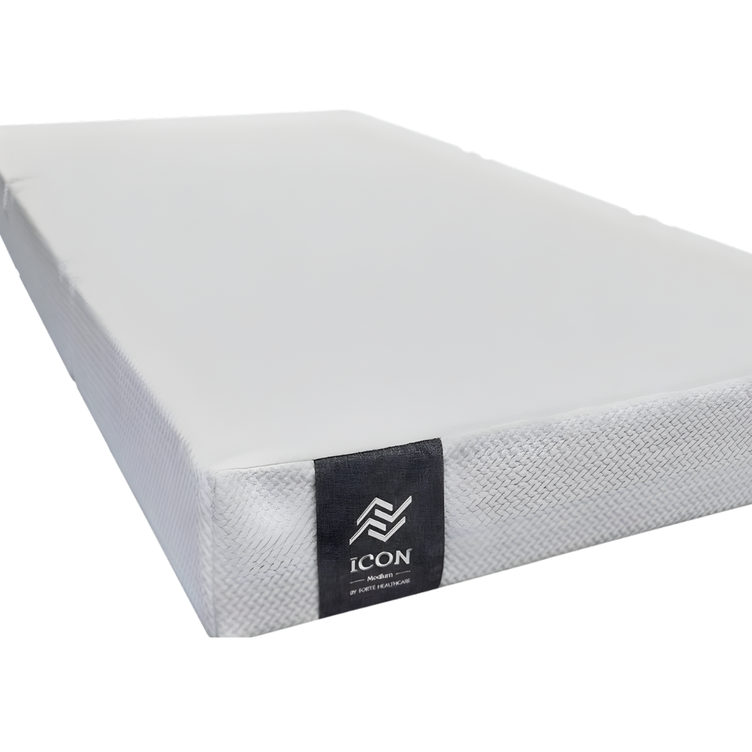 Homecare Icon Medium Premium Triple Layer Mattress, available in king single and long king single, designed for medium risk pressure care support.