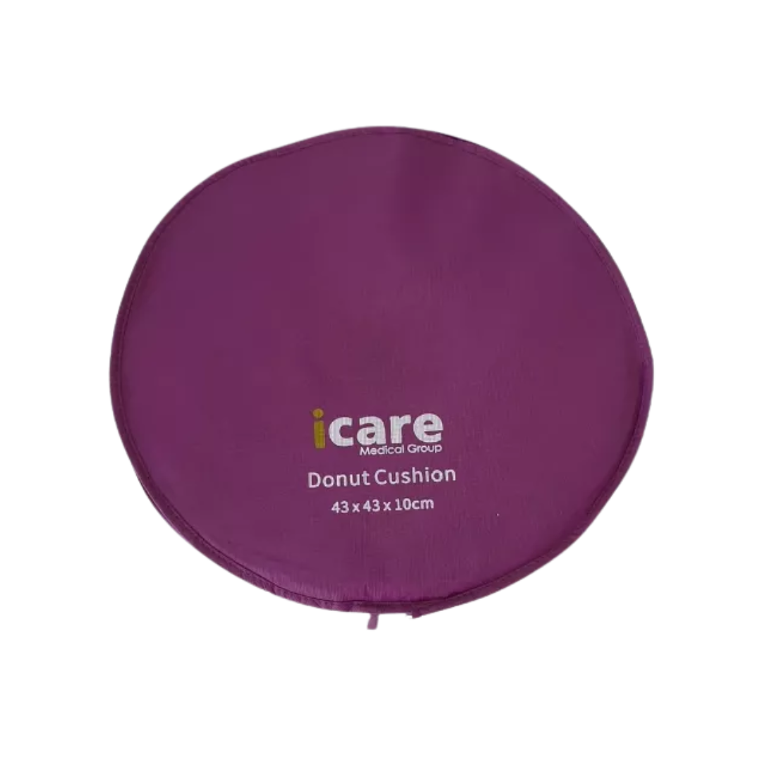 Icare Donut Cushion – Ergonomic pressure relief cushion for coccyx pain, hemorrhoids, and post-surgical recovery