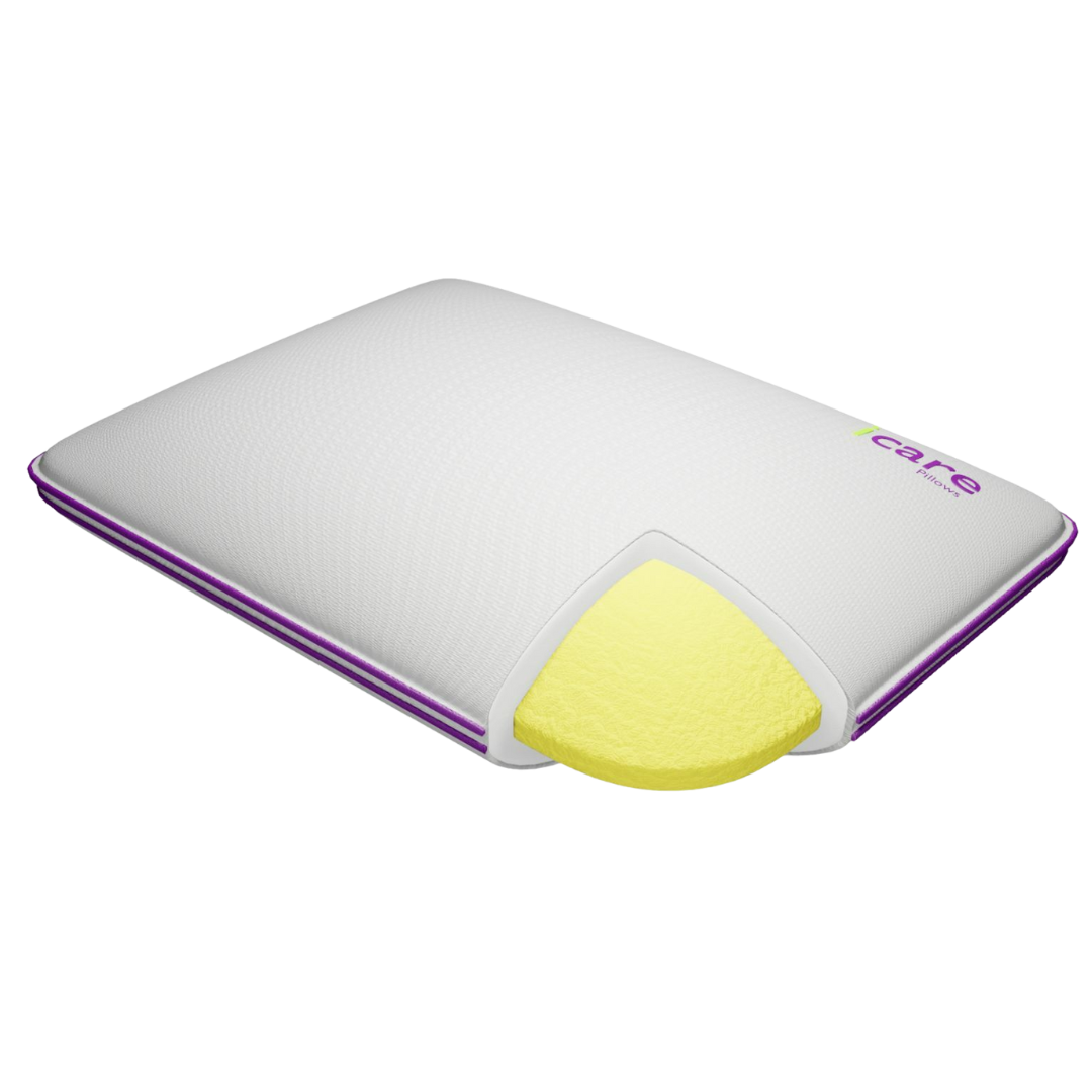 Icare Cloud Pillow – Plush therapeutic pillow with ActiveX™ foam for pressure relief and comfort