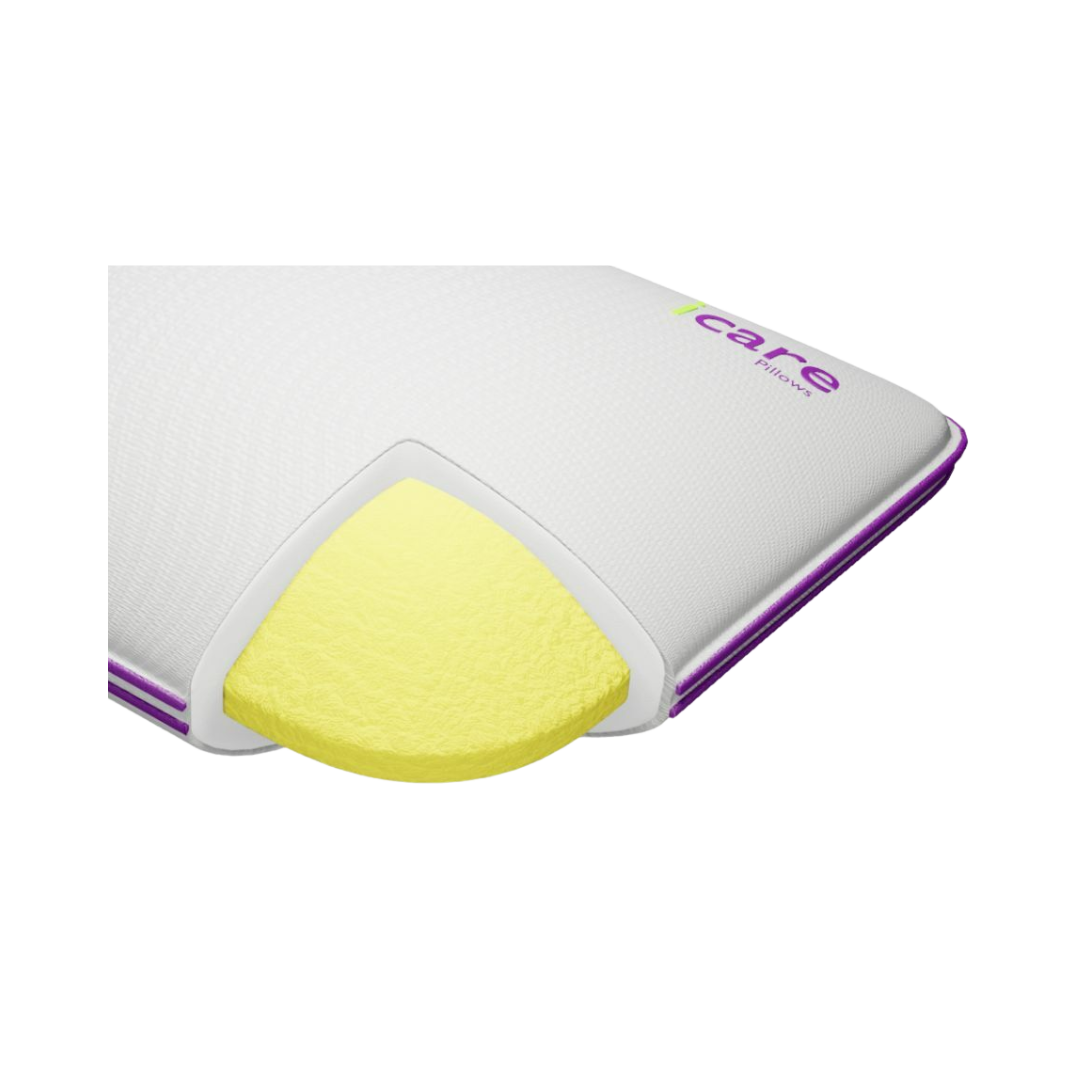 Icare Cloud Pillow – Plush therapeutic pillow with ActiveX™ foam for pressure relief and comfort