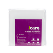 Waterproof Terry Mattress Protector with 30cm skirt, soft terry surface and waterproof backing for comfort and reliable mattress protection.
