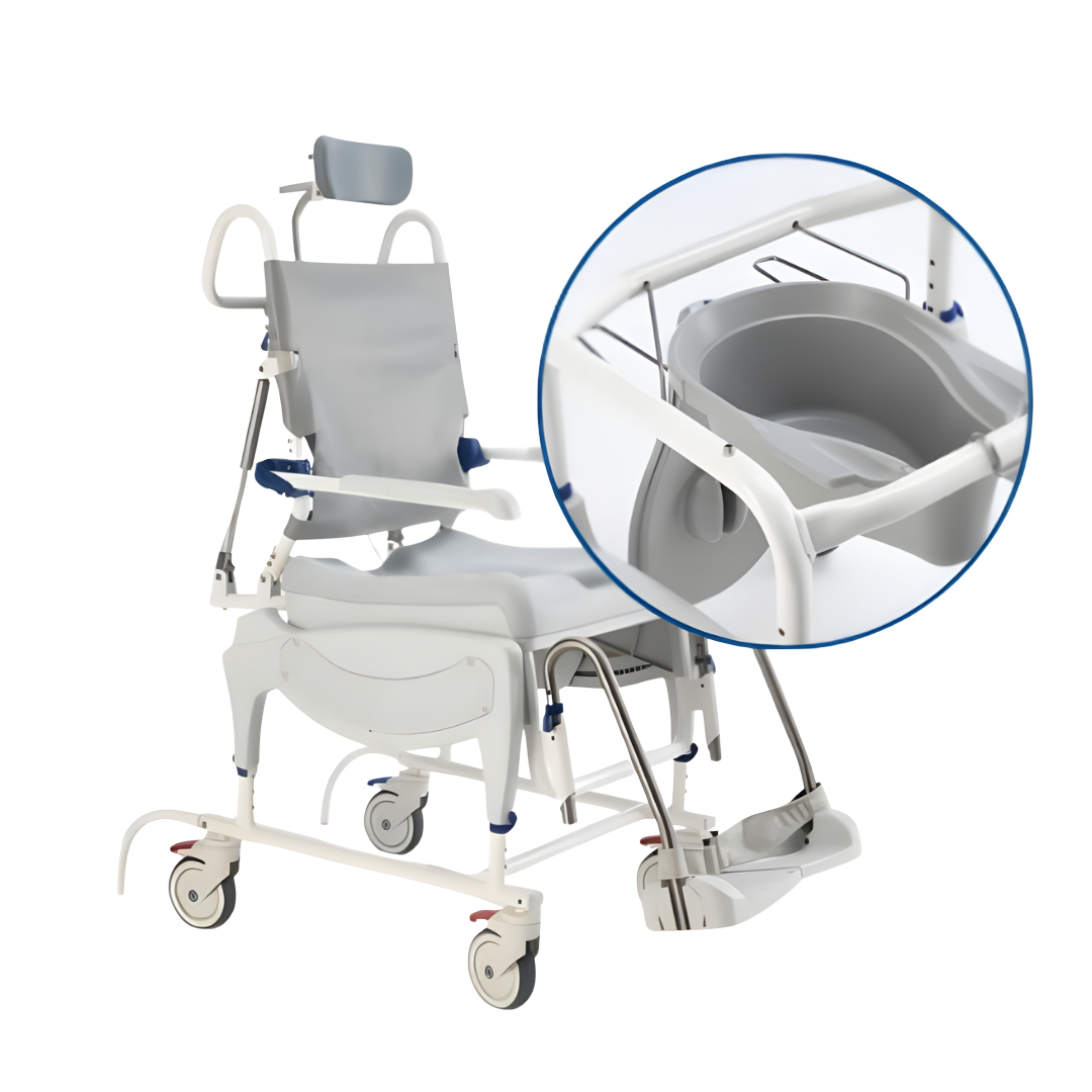 Invacare Aquatec Bed Pan Carrier Standard ensures safe, hygienic handling of bed pans in hospitals, aged care, and home.