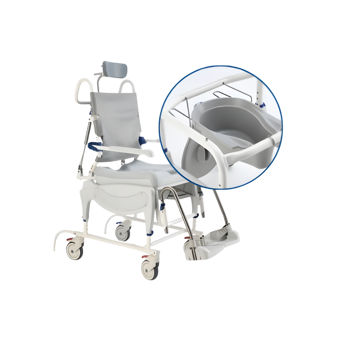 Invacare Aquatec Bed Pan Carrier Standard ensures safe, hygienic handling of bed pans in hospitals, aged care, and home.