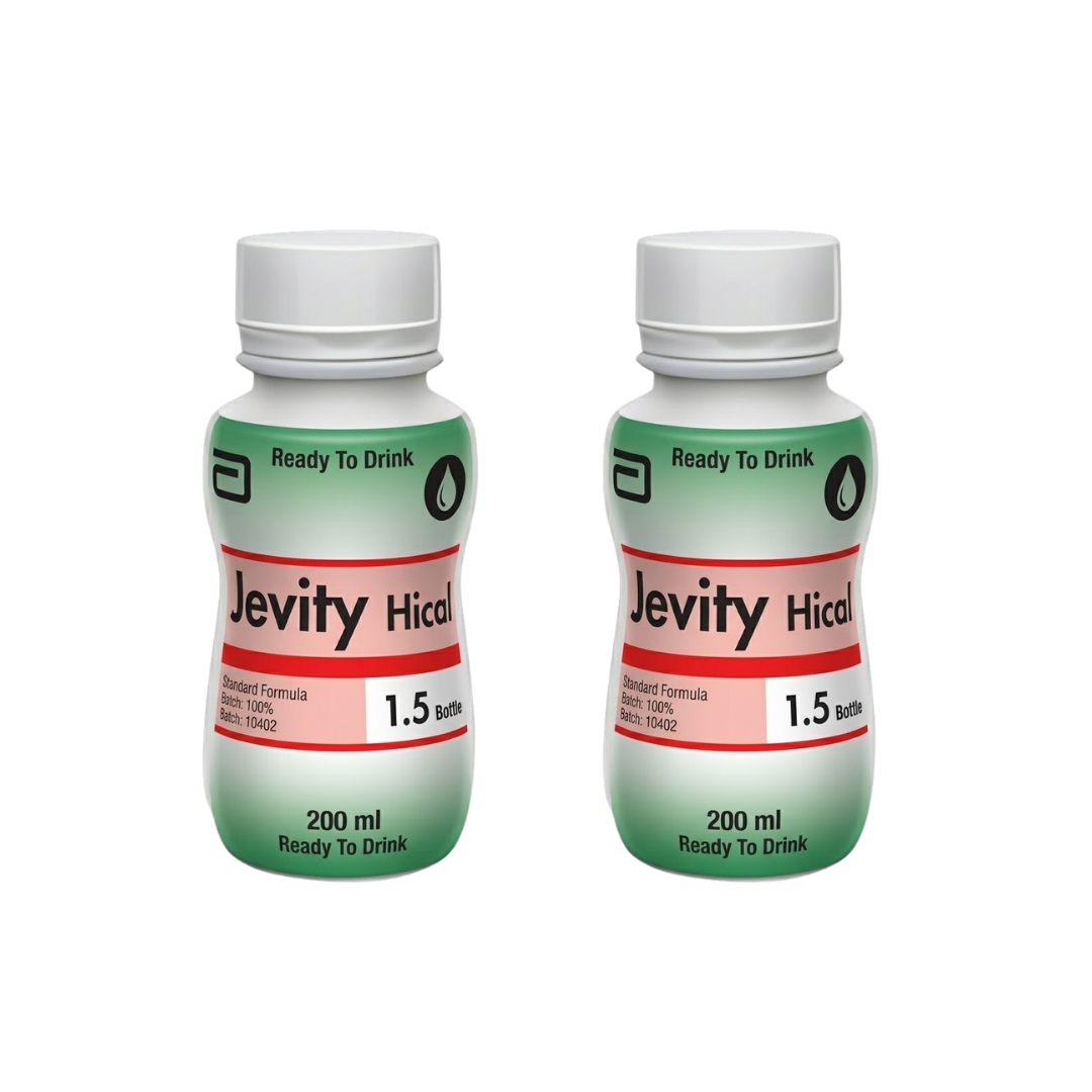 Jevity Hical Ready To Drink Bottle 200ml provides balanced high-calorie nutrition with added fibre, ideal for aged care, recovery, and daily supplementation.