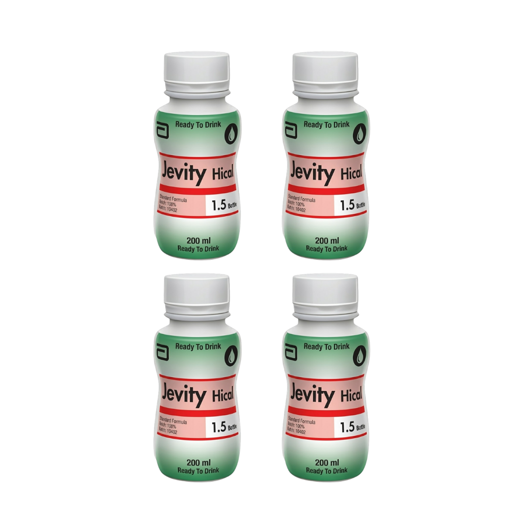 Jevity Hical Ready To Drink Bottle 200ml provides balanced high-calorie nutrition with added fibre, ideal for aged care, recovery, and daily supplementation.