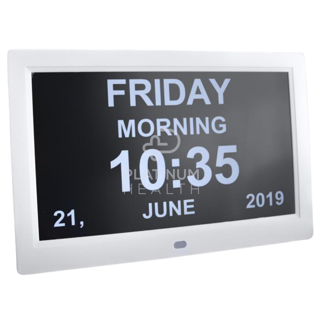 KCare Digital Clock With Alarm & Text Reminders