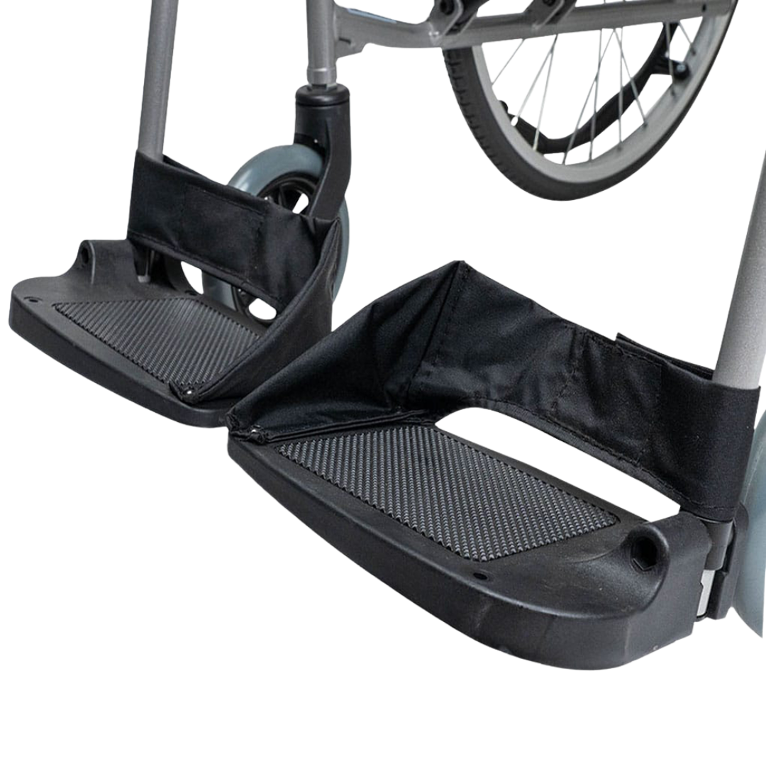 Karma Ergo Lite Deluxe Wheelchair – ultra-light, foldable wheelchair with ergonomic seating and antimicrobial upholstery for everyday mobility.