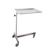 Mayo Instrument Trolley with powder-coated frame, adjustable height and smooth mobility, ideal for hospitals, aged care and home care procedures.