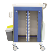 Medical Record Trolley with no drawer designed for hospitals, aged care facilities, and clinics to organise and transport patient files efficiently and securely.