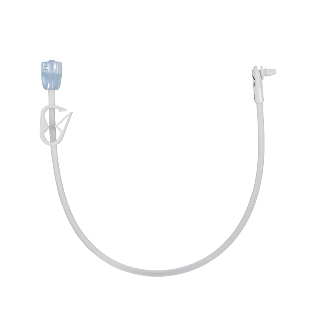 Mic-Key 30.5cm low profile ENFit extension set with right angle connector for enteral feeding, flexible tubing for secure connection and comfort daily