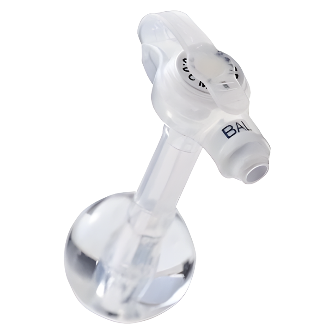 Mic-Key G 14Fr low profile balloon gastrostomy feeding tube with ENFit extension set designed for secure enteral feeding, comfort, and reliable use.