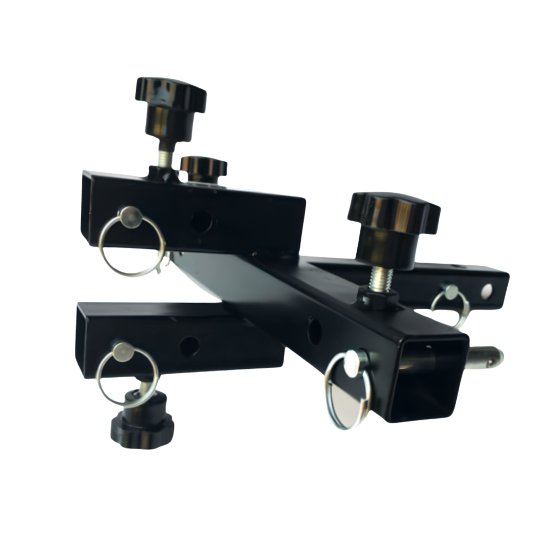 Versatile multi adapter for mobility scooters, enables secure attachment of multiple accessories, durable design for convenience and everyday use.