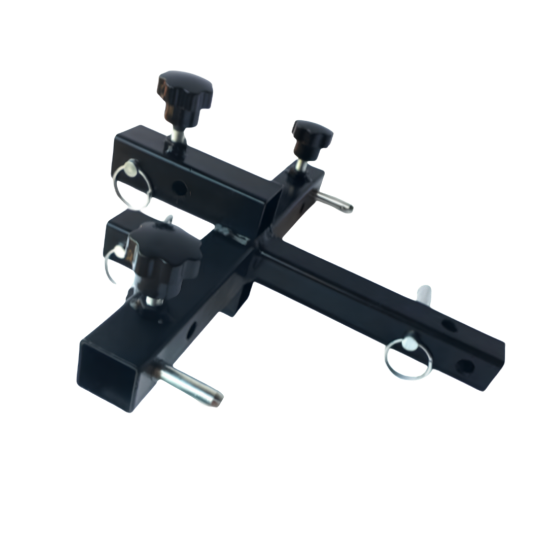 Versatile multi adapter for mobility scooters, enables secure attachment of multiple accessories, durable design for convenience and everyday use.