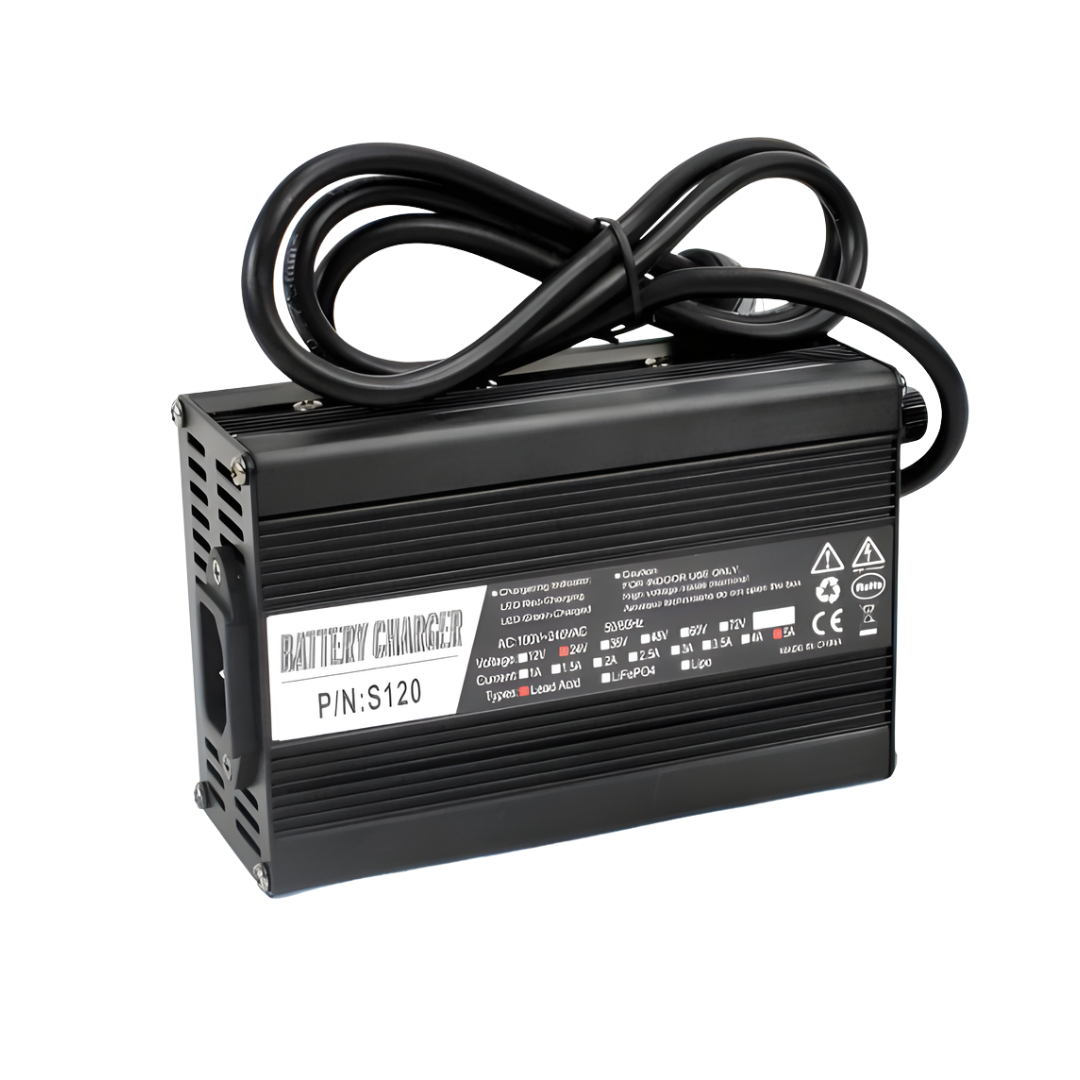Universal 2–3AMP mobility scooter charger providing safe, reliable power for everyday use, suitable for home, aged care, and NDIS participants.
