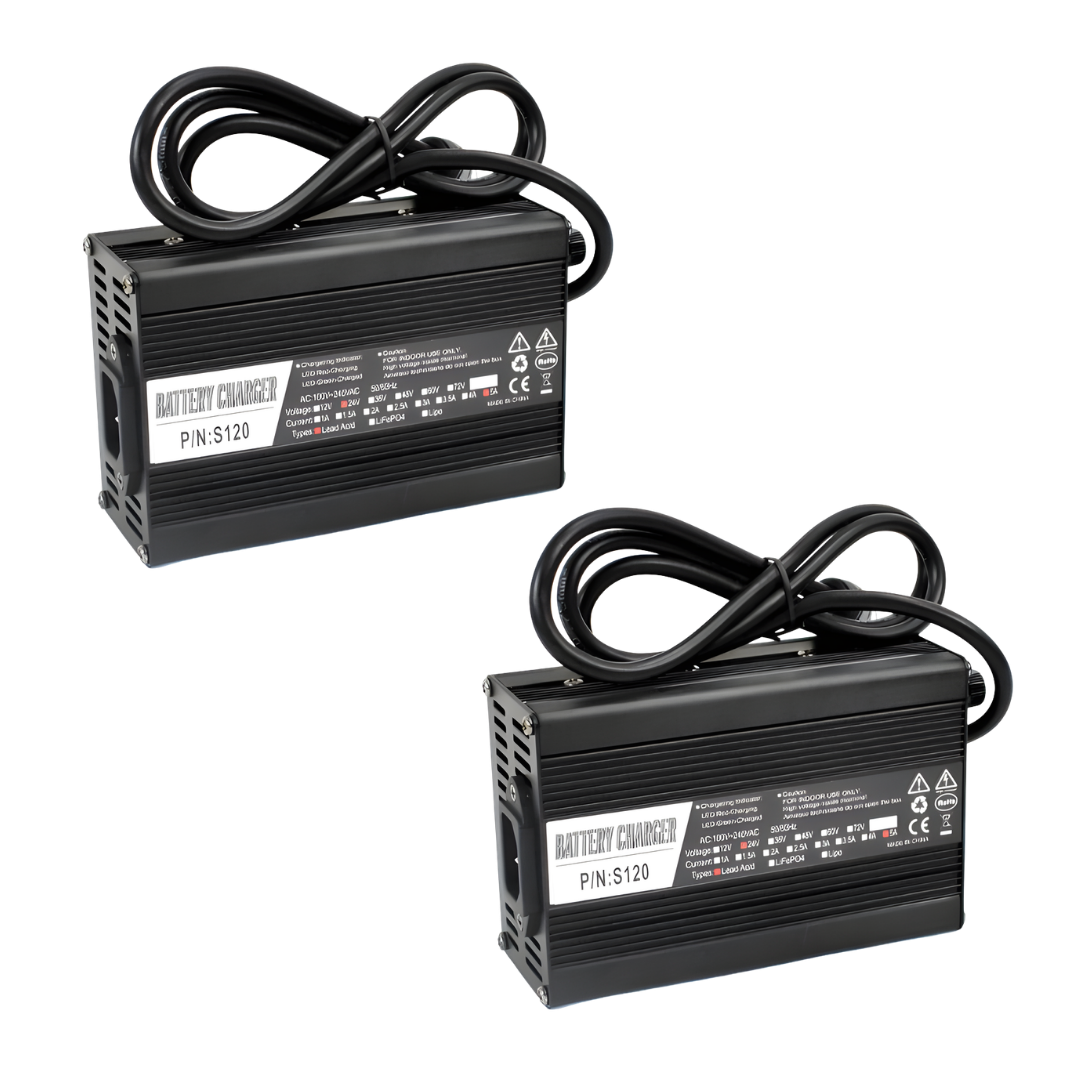 Universal 2–3AMP mobility scooter charger providing safe, reliable power for everyday use, suitable for home, aged care, and NDIS participants.