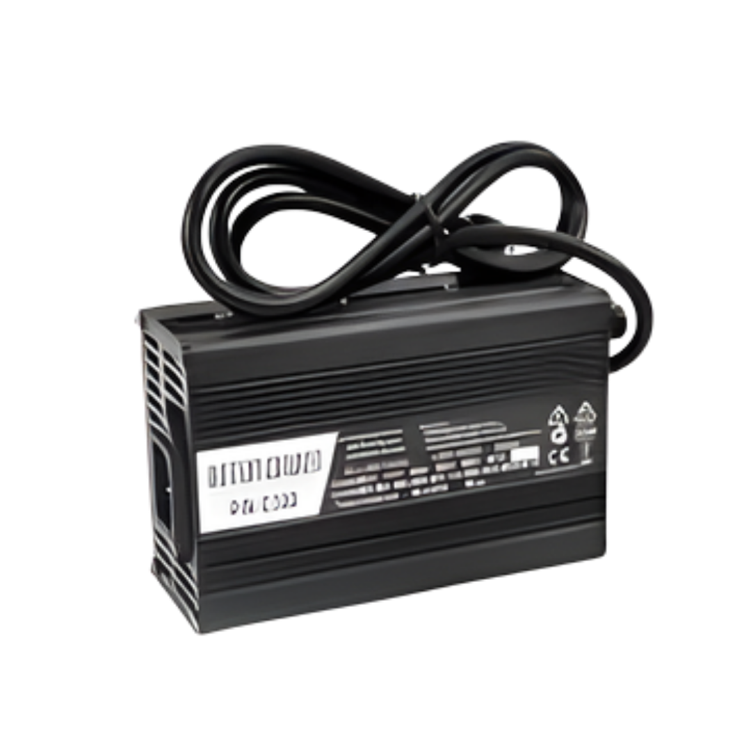 Universal 8AMP mobility scooter charger delivering fast, safe, and reliable power, ideal for larger scooters, aged care facilities, and NDIS participants.