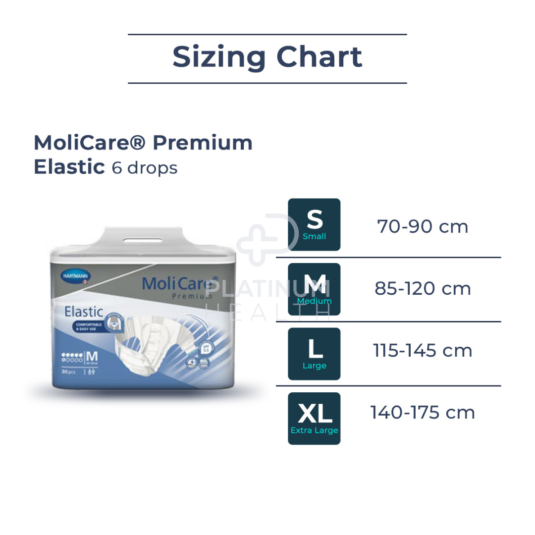 Molicare Premium Elastic 6 Drops Medium Disposable Pads Pants & Liners