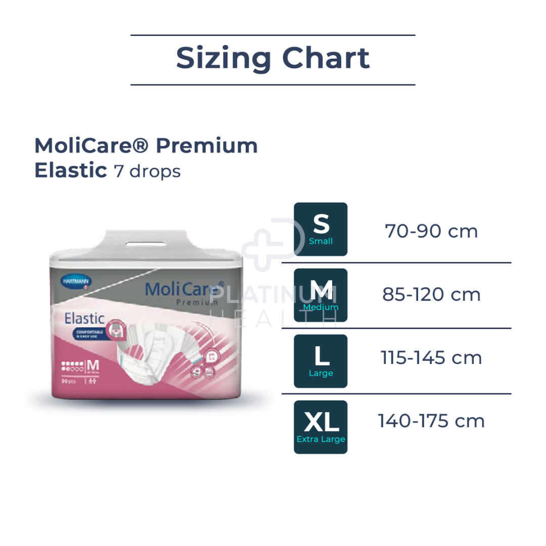Molicare Premium Elastic 7 Drops X-Large Disposable Pads Pants & Liners