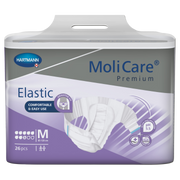 MoliCare Premium Elastic 8 Drops Medium – absorbent incontinence brief with elastic sides for secure, comfortable protection.