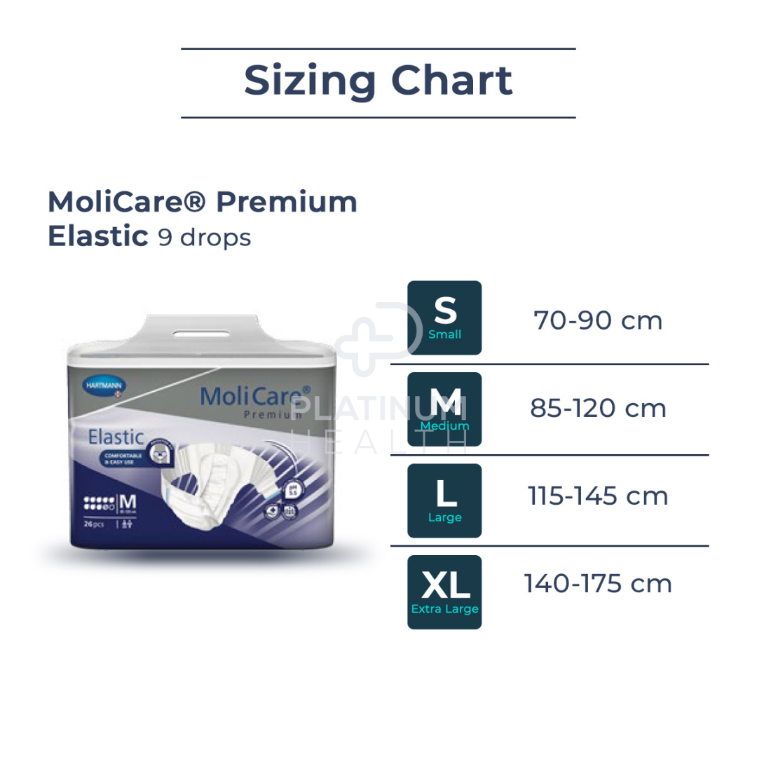 Molicare Premium Elastic 9 Drops Medium Disposable Pads Pants & Liners