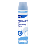 MoliCare Skin Cleanse Foam 400ml – no-rinse gentle cleansing foam for sensitive skin and incontinence care.
