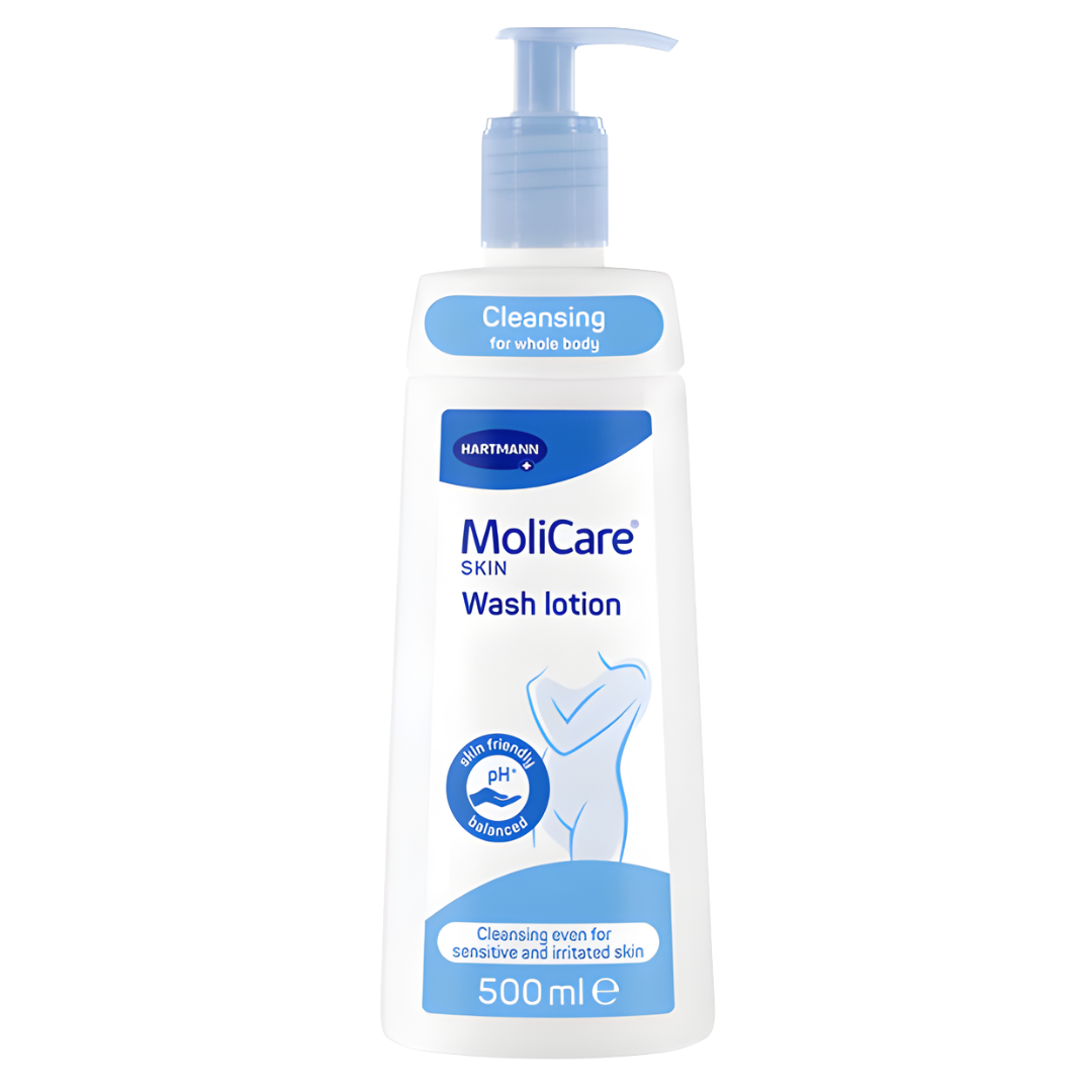 MoliCare Skin Wash Lotion 500mL – Gentle pH-Balanced Cleanser for Sensitive Skin