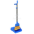 Nab Clean Upright Lobby Dust Pan with Broom in blue, featuring an ergonomic self-standing design, angled broom for efficient sweeping, and durable construction for home, office, and commercial cleaning.