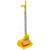 Nab Clean Upright Lobby Dust Pan with Broom in yellow, featuring an ergonomic self-standing design, angled broom for efficient sweeping, and durable construction for home, office, and commercial cleaning.
