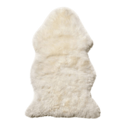Wild Goose Sheepskin Rug Overlay Light Ivory, non-medical grade sheepskin for comfort and cushioning.