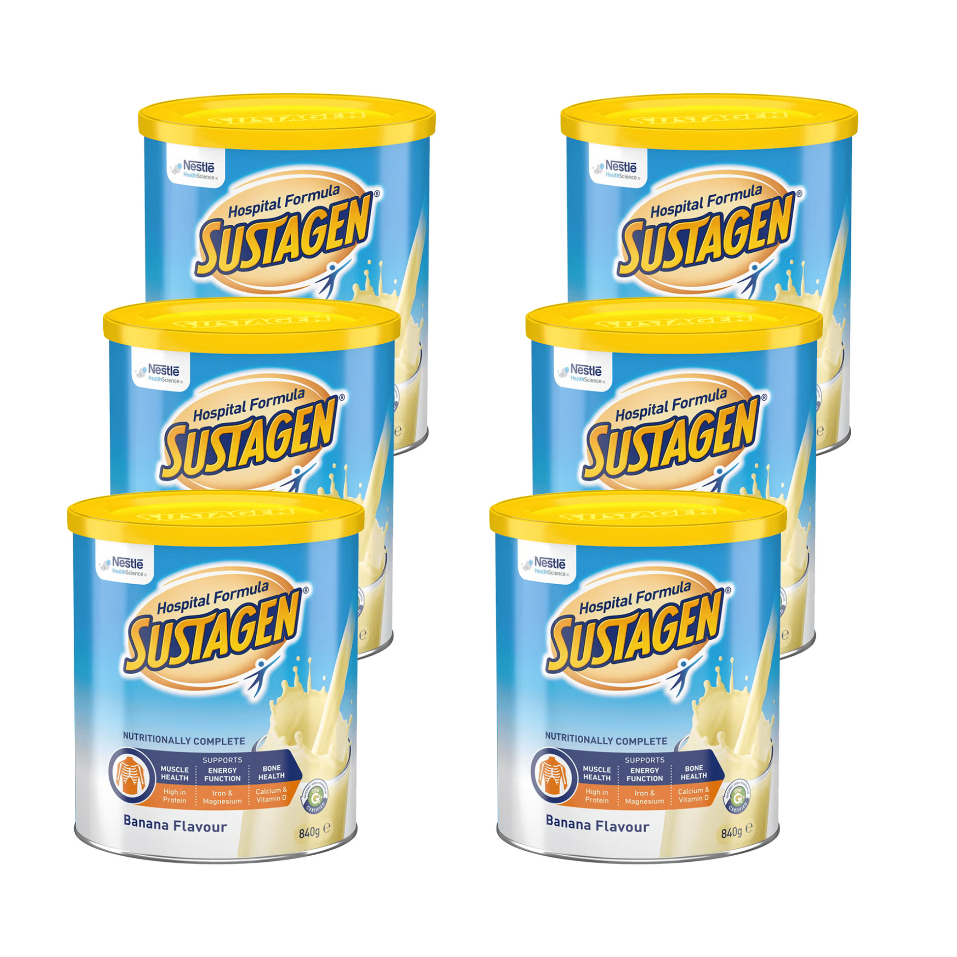 Nestle Sustagen Hospital Formula Banana 840g Carton 