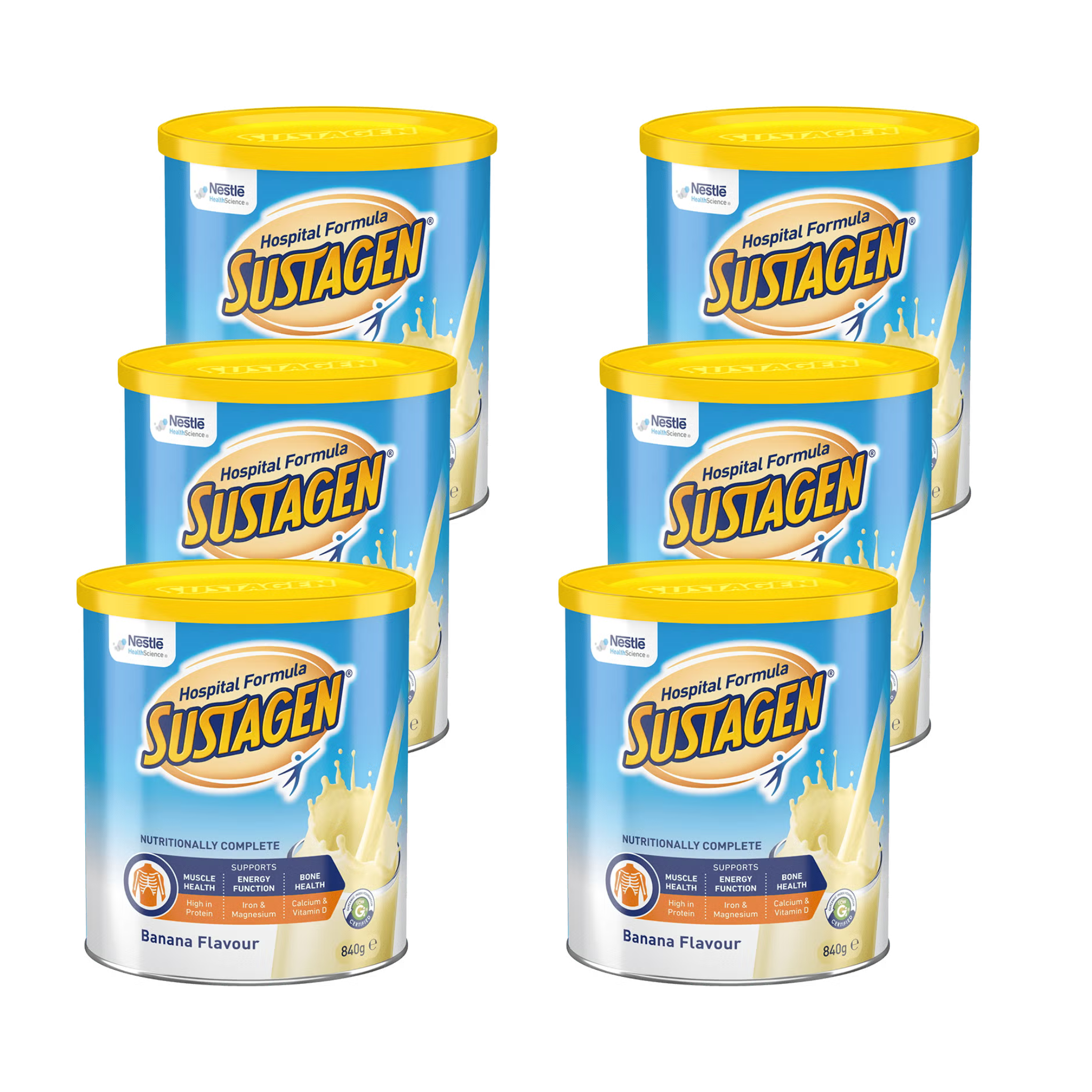 Nestle Sustagen Hospital Formula Banana 840g Carton 