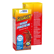 Nestle Sustagen High Protein nutrition top up packaging with Dutch Chocolate flavor on a white background