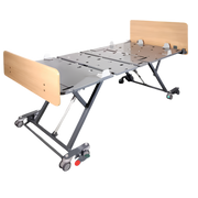 Newport Floorline Bed provides ultra-low height safety for fall-risk patients, available in single and king single sizes for aged care and hospital use.